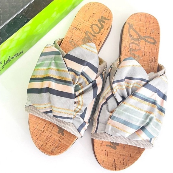 Sam Edelman Heidi Striped Knot Sandals - Picture 2 of 9